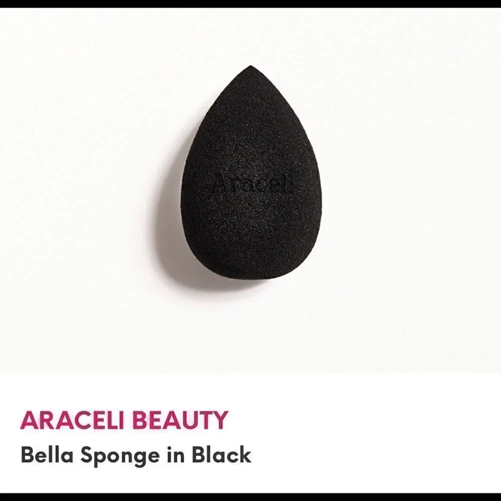 ARACELI BEAUTY Bella Sponge in Black NEW with Ipsy drawstring bag